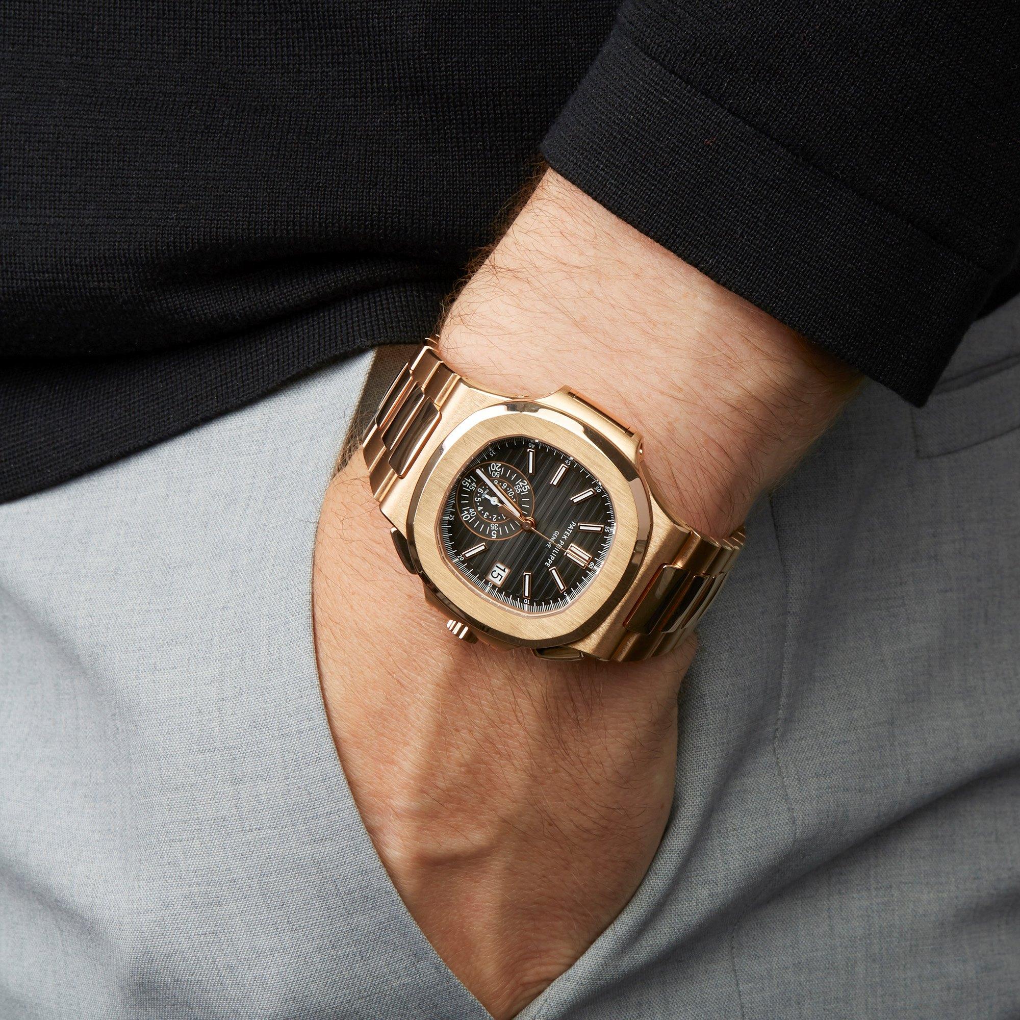 Patek Philippe Nautilus 5980R/1R-001 Men's Rose Gold Watch 1