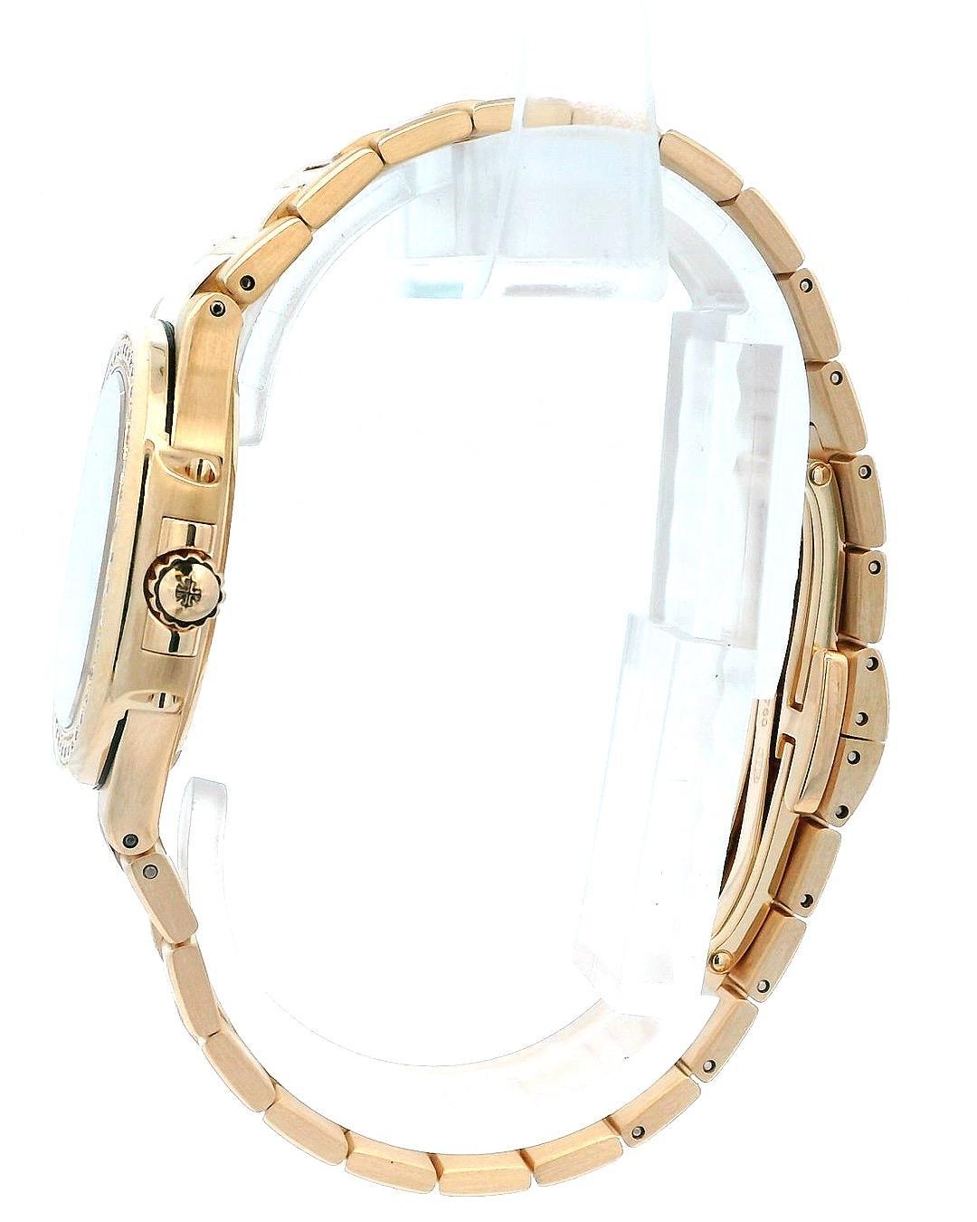Patek Philippe Nautilus 7010/1R T&Co Taupe Dial & Diamond Bezel Ladies Watch For Sale 1