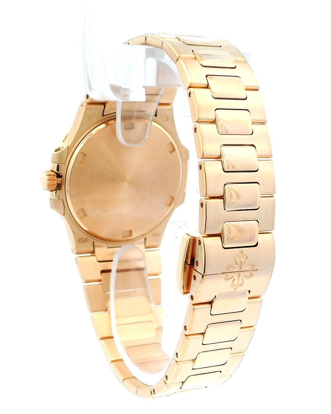 Patek Philippe Nautilus 7010/1R T&Co Taupe Dial & Diamond Bezel Ladies Watch For Sale 3