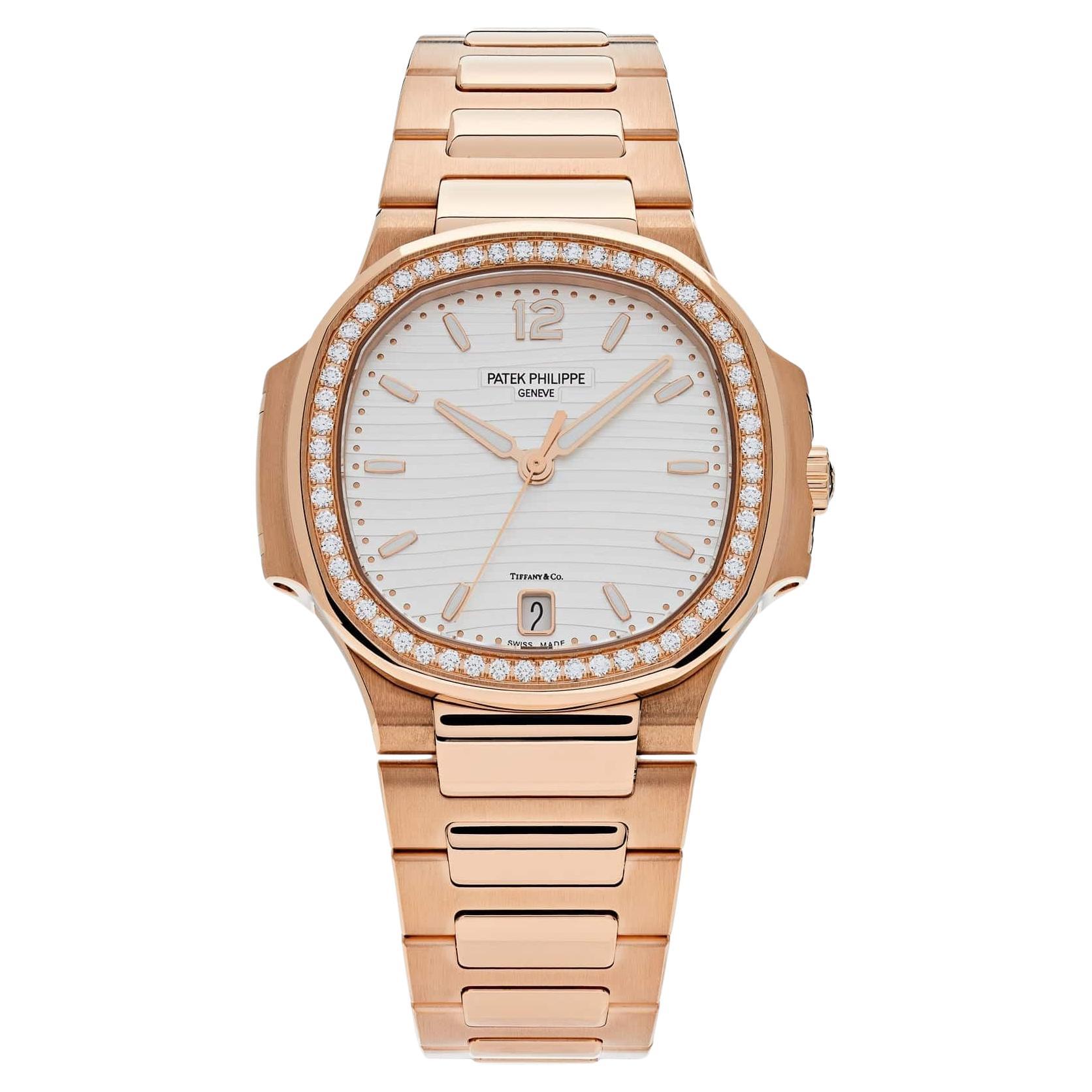 Patek Philippe Nautilus 7118/1200R-001 Automatic Tiffany & Co. Rose Gold Diamond