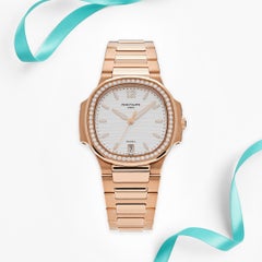 Patek Philippe Nautilus 7118/1200R-001 Automatic Tiffany & Co. Rose Gold Diamond