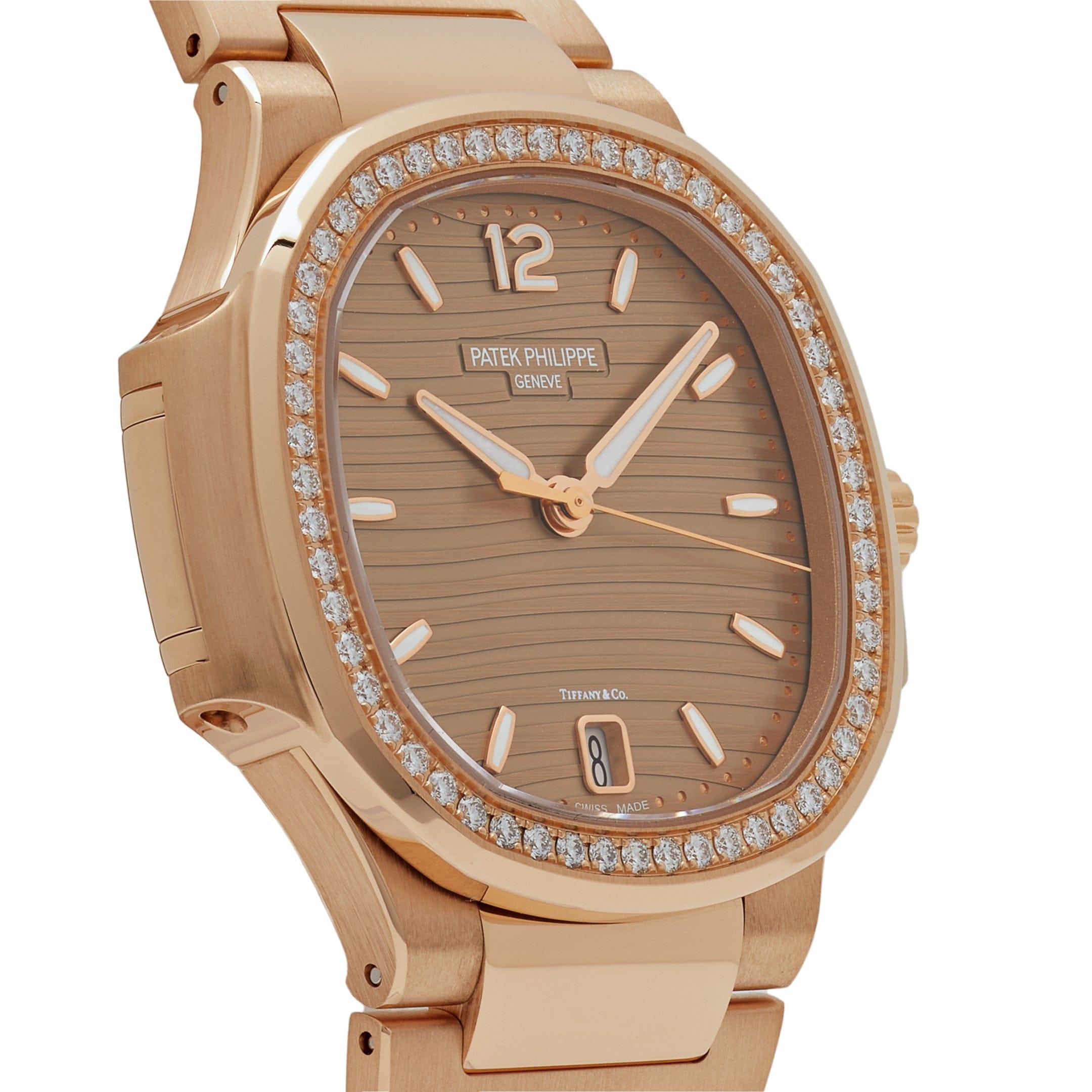 Patek Philippe Nautilus 7118/1200R-010 'Tiffany & Co' Rose Gold (2024) In New Condition For Sale In New York, NY
