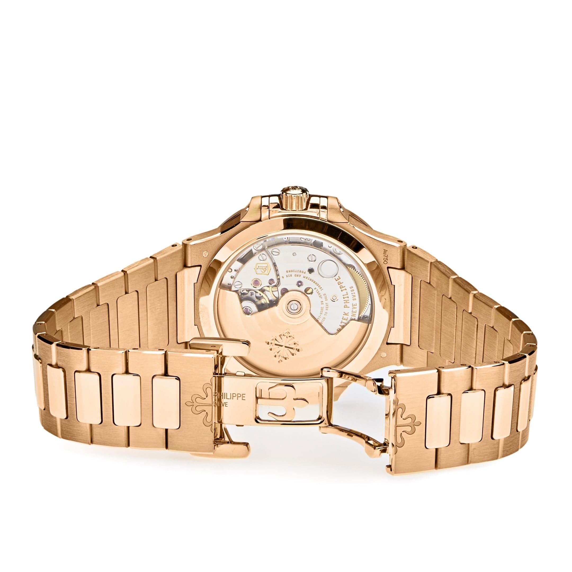 Patek Philippe Nautilus 7118/1R-010 'Ladies' Rose Gold Golden Dial (2022) For Sale 3