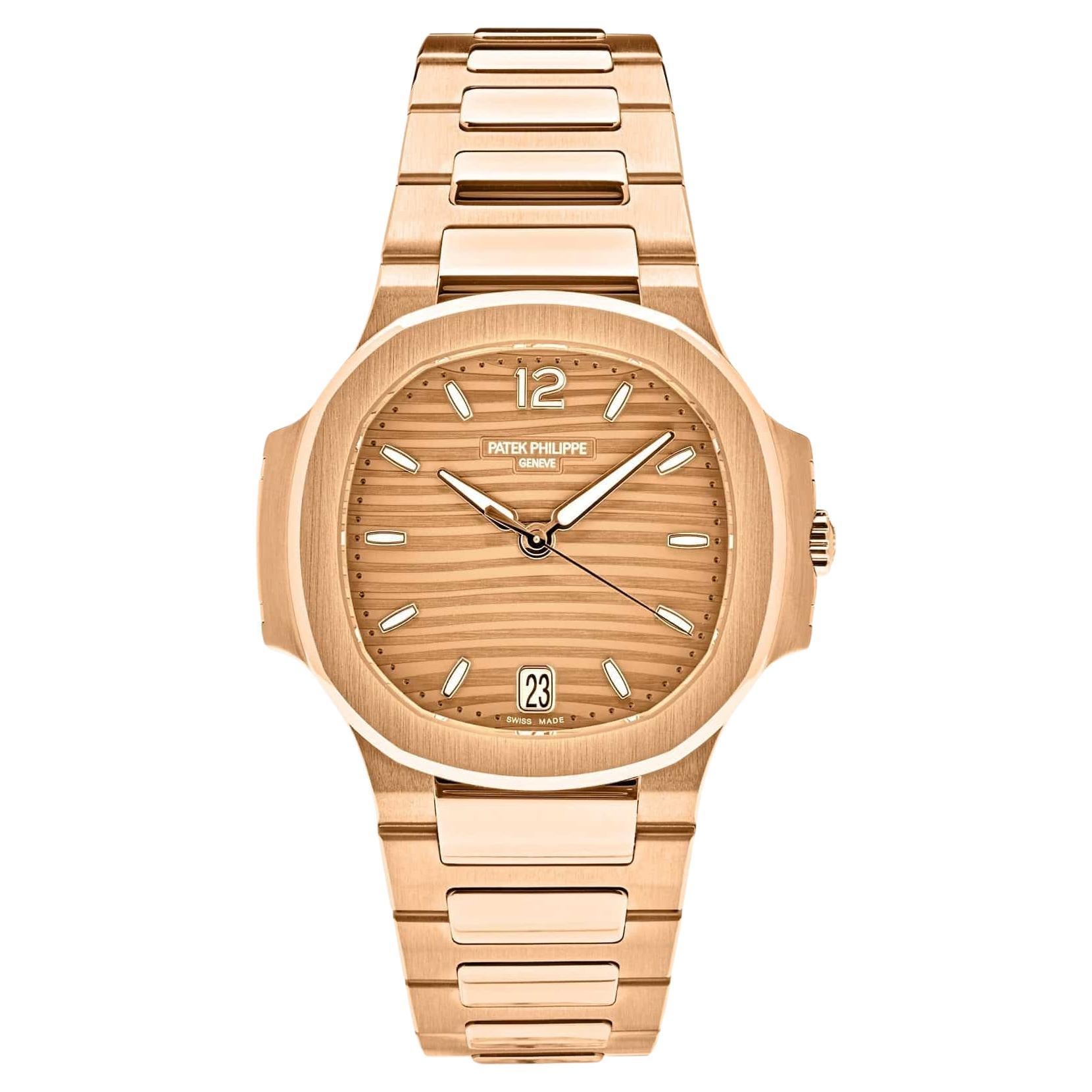 Patek Philippe Nautilus 7118/1R-010 'Ladies' Rose Gold Golden Dial (2022)