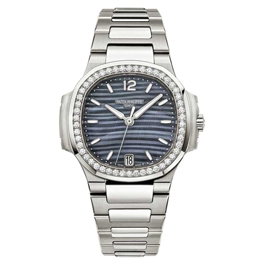 Patek Philippe Nautilus 7118 Blue Dial Diamond Bezel Steel Watch