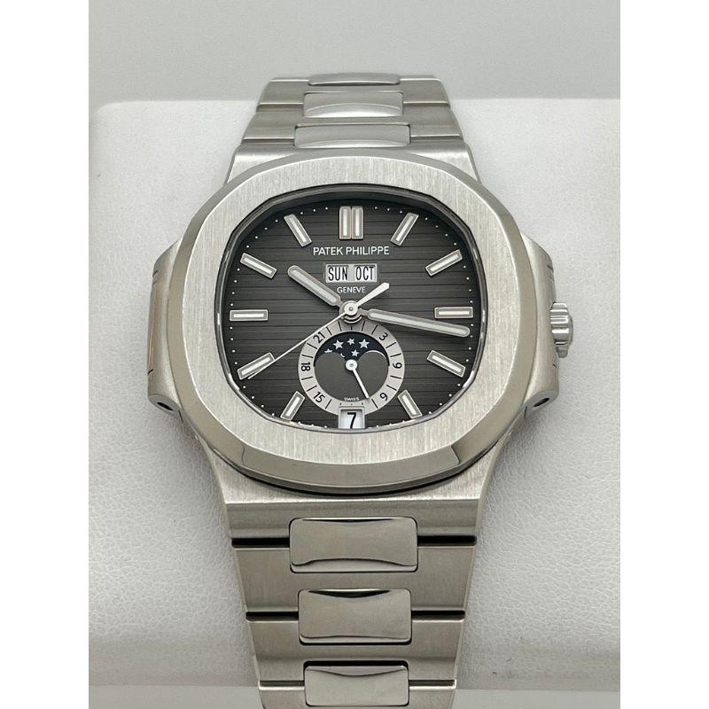 Patek Philippe Nautilus Annual Calendar Moon Phase 5726/1A-001 Pre-Owned 2017 For Sale 1