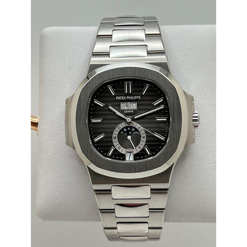 Patek Philippe Nautilus Annual Calendar Moon Phase 5726/1A-001 Pre-Owned 2017 For Sale 2