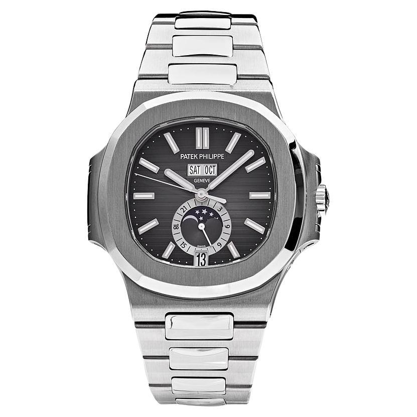 Patek Philippe Nautilus Annual Calendar Moon Phase 5726/1A-001 Pre-Owned 2017 For Sale