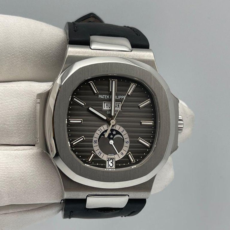 Patek Philippe Nautilus Annual Calendar Moon Phases 5726A-001, 2020 In Excellent Condition For Sale In New York, NY