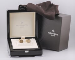 Patek Philippe Nautilus Calatrava Cross Diamond 18K Yellow Gold Cufflinks