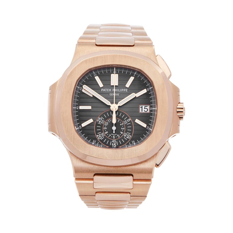 Patek Philippe Nautilus Chronograph 18k Rose Gold 5980/1R-001 at 1stDibs |  patek 5980 rose gold, 59801r, patek philippe nautilus chronograph rose gold