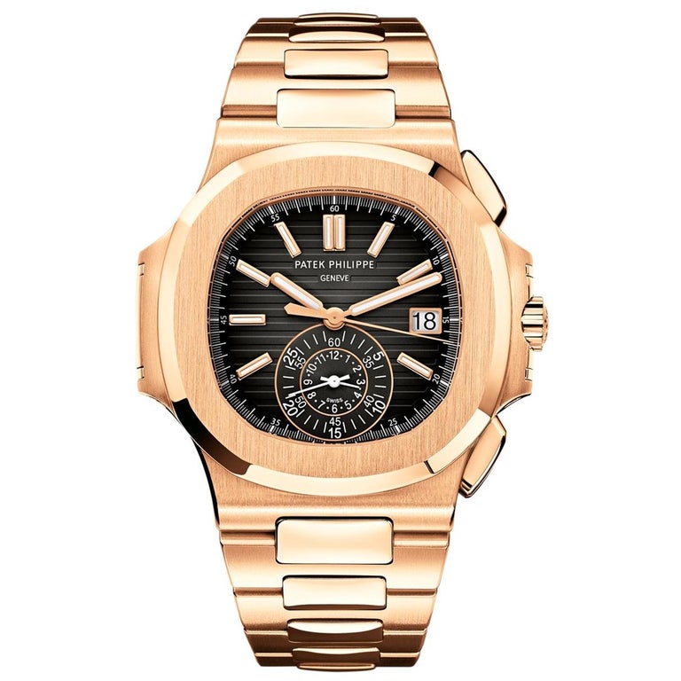 patek philippe nautilus rose gold chronograph