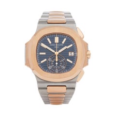 Patek Philippe Nautilus Chronograph Stainless Steel and Rose Gold 5980/1AR-001