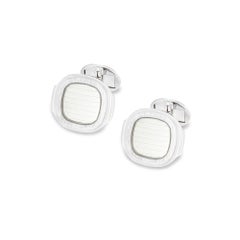 Patek Philippe Nautilus Cufflinks, 18k White Gold, Circa 2010, 23g