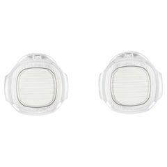 Patek Philippe Nautilus Cufflinks, 18k White Gold, Circa 2010, 23g
