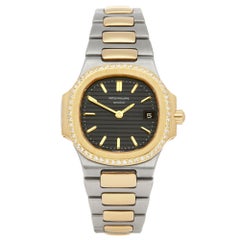 Used Patek Philippe Nautilus Diamond Stainless Steel and Yellow Gold 4700