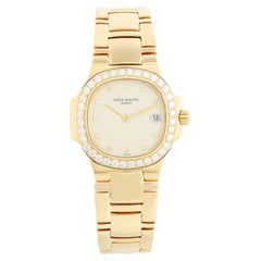 Patek Philippe Nautilus Ladies 18k Yellow Gold Diamond Watch 4700/530J 001