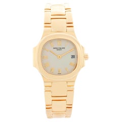 Patek Philippe Nautilus Ladies 18k Yellow Gold Watch Ref 4700/51J