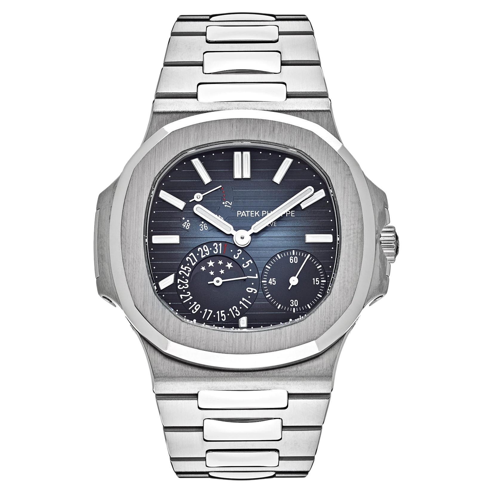 Patek Philippe Nautilus Moonphase Stainless Steel Blue Dial 5712/1A-001 (2021)