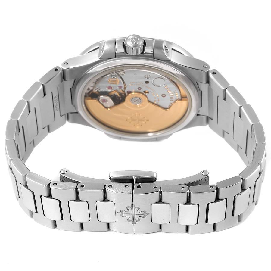 Patek Philippe Nautilus MOP Stahl-Damenuhr 7008 mit Diamant-Zifferblatt im Angebot 4