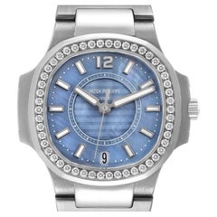 Patek Philippe Nautilus MOP Stahl-Damenuhr 7008 mit Diamant-Zifferblatt