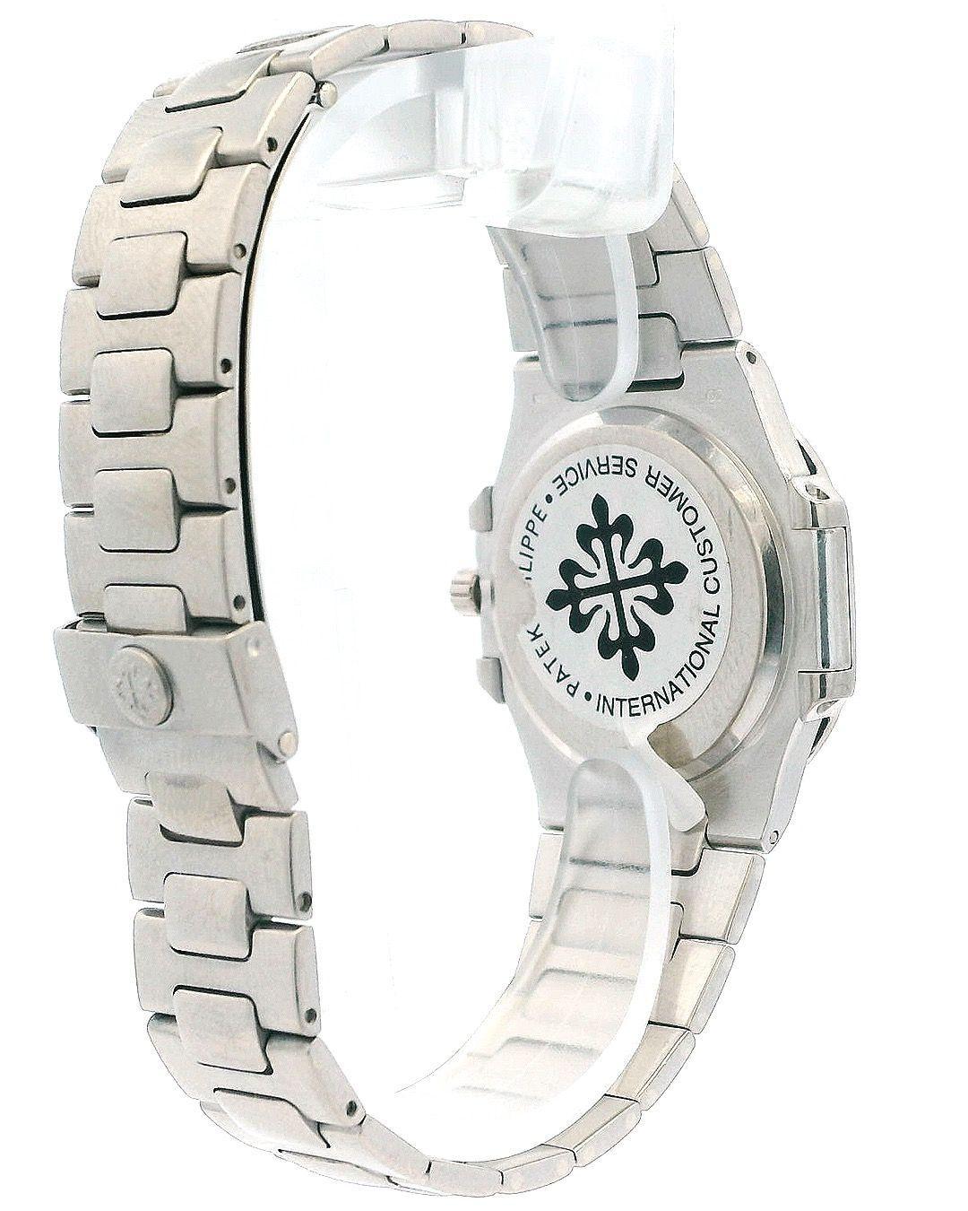 Patek Philippe nautilus ref 3900/1G Blau Diamant Zifferblatt w / Archive Damen im Angebot