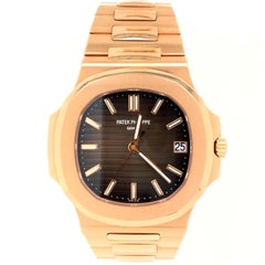 Patek Philippe Nautilus Rose Gold 5711/1R-001 Dark Brown Dial Bracelet