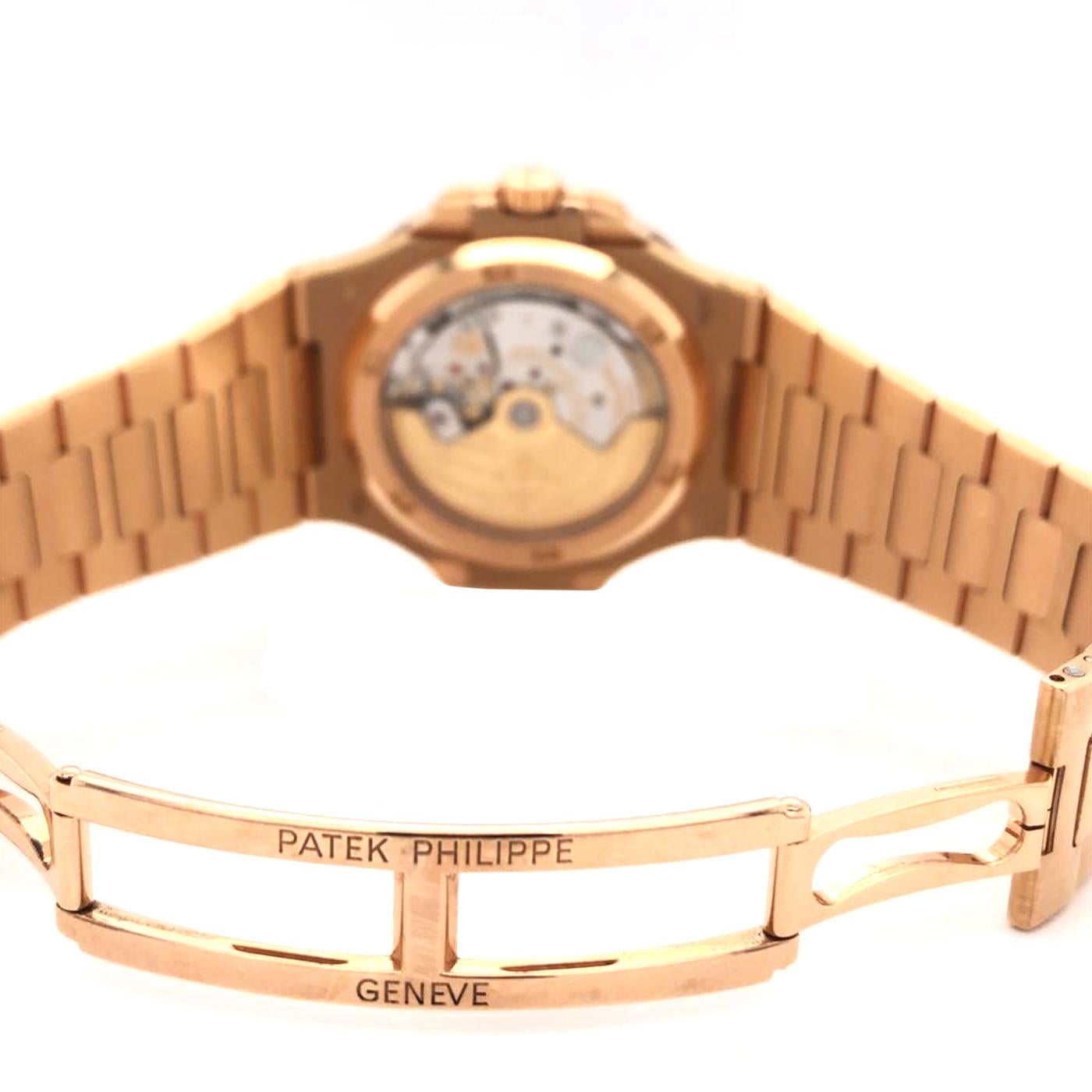Patek Philippe Nautilus Rose Gold 5711/1R-001 Dark Brown Dial Bracelet 1