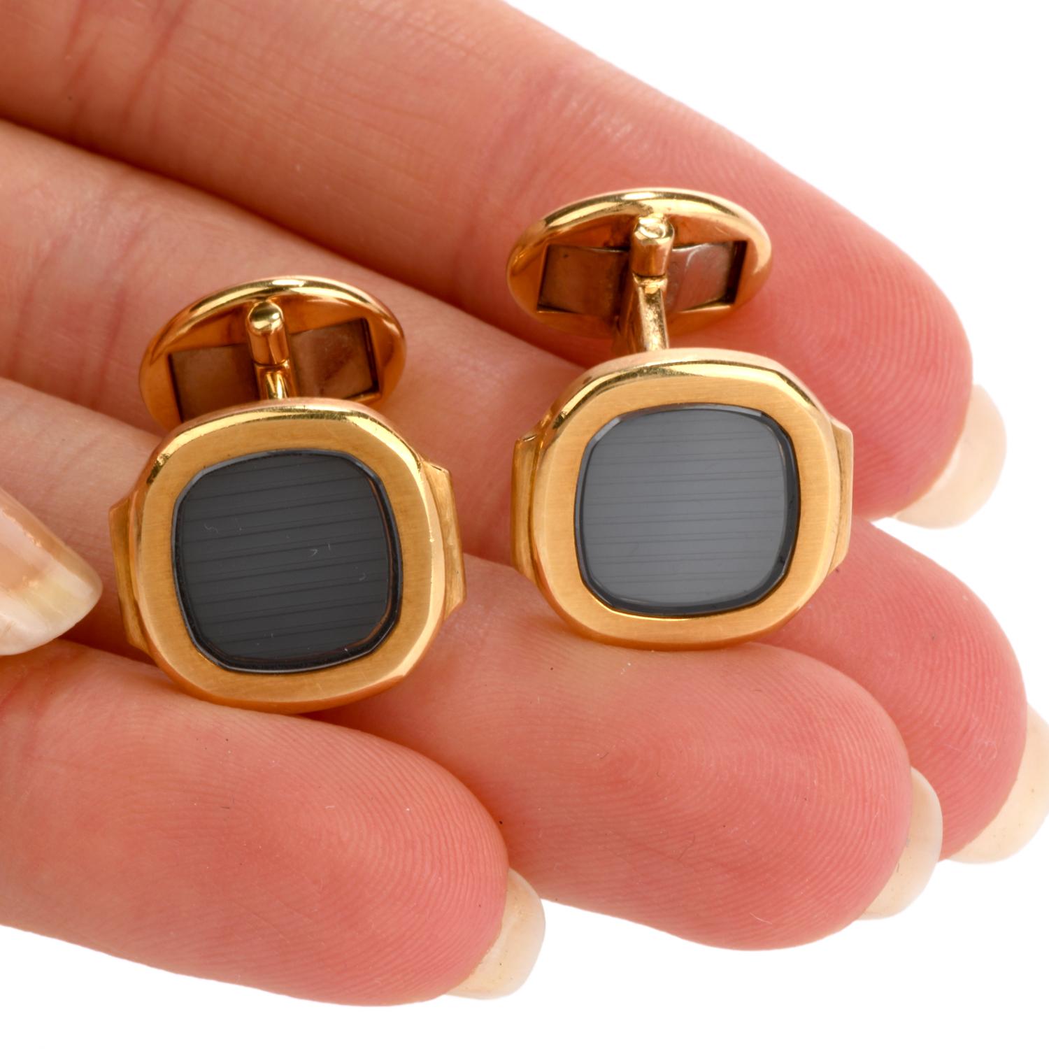 rose gold cufflinks