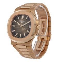 Patek Philippe Nautilus Rose Gold Brown Dial Watch 5711/1R-001