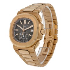 Patek Philippe Nautilus Rose Gold Chronograph Watch 5980/1R-001