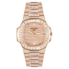 Patek Philippe Nautilus Rosę Gold Fully Loaded Diamond Set 5719/10R-010 Patek Philippe Nautilus Rosę Gold Fully Loaded Diamond Set 5719/10R-010