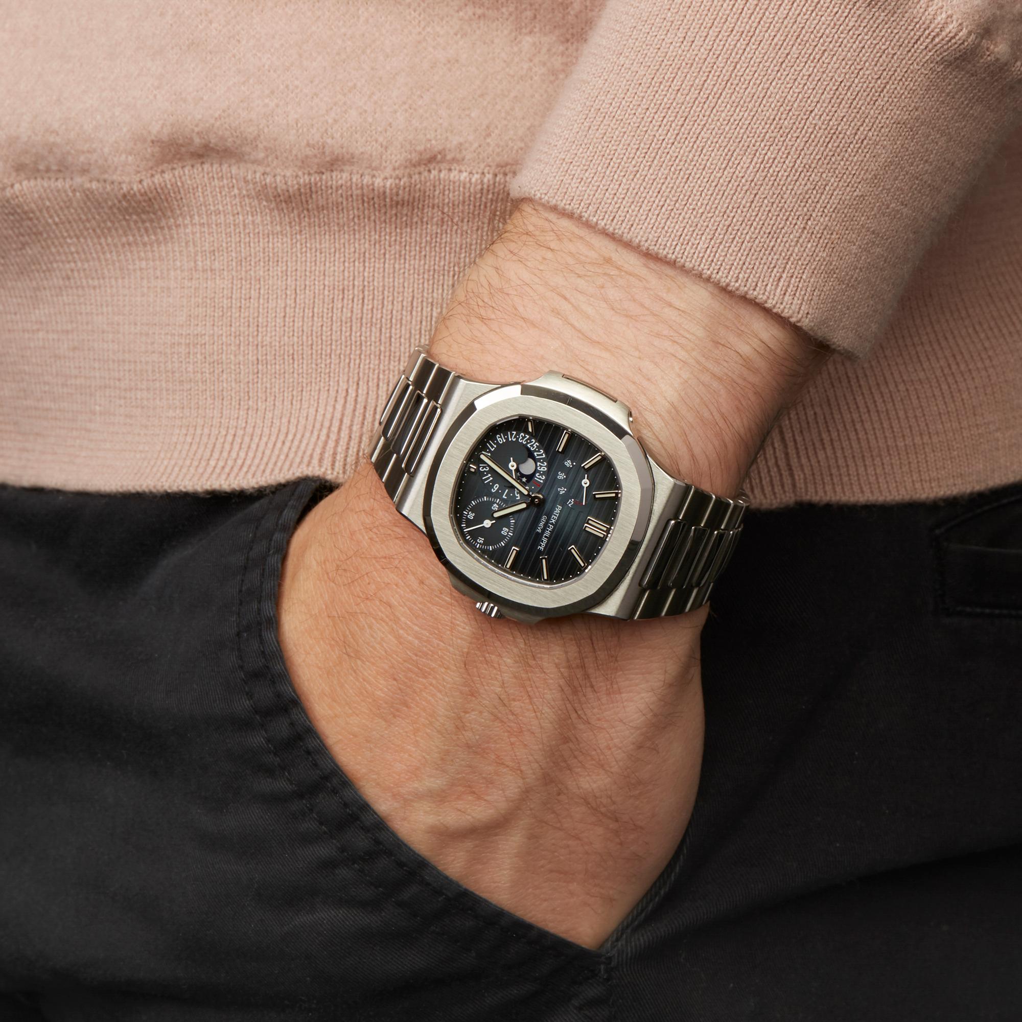 Men's Patek Philippe Nautilus Stainless Steel 5712 Wristwatch