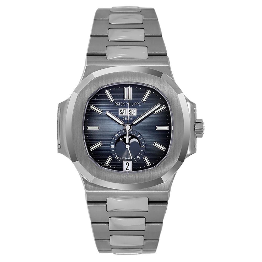 Patek Philippe Nautilus Stainless Steel Annual Calendar Watch 5726/1A-014 For Sale