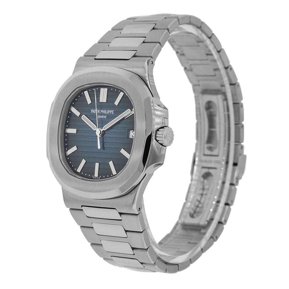 You will be the most stylish figure in the boardroom when you add this monochromatic steel watch from Patek Philippe. The case is stainless steel, 40 mm in diameter and 8.3 mm thick. It comes with a screw-down crown and a sapphire crystal case back.