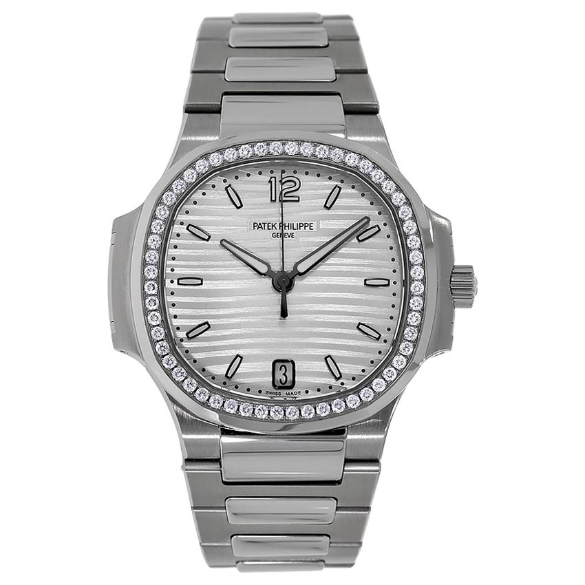 Patek Philippe Nautilus Stainless Steel Diamond Bezel Watch 7118/1200A-010