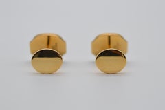 Patek Philippe Nautilus Vintage Cufflinks with Diamonds 18K Yellow Gold Unworn