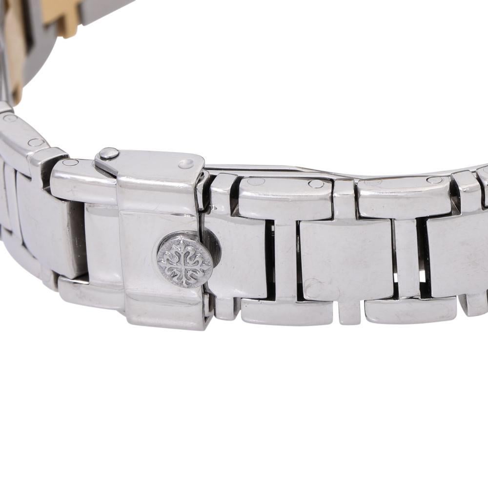 PATEK PHILIPPE Nautilus Vintage watch steel/yellow gold and diamonds In Good Condition For Sale In London, England