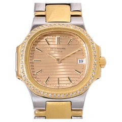 PATEK PHILIPPE Nautilus Vintage watch steel/yellow gold and diamonds