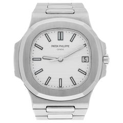 Patek Philippe Nautilus Watch 40MM White Index Hour Markers Dial Stainless Steel