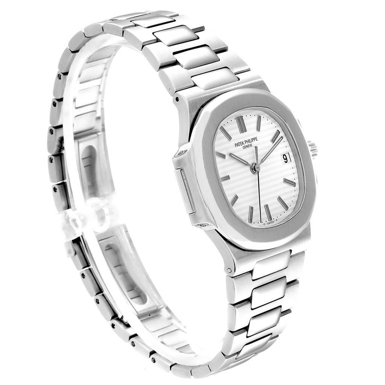 Patek Philippe Nautilus White Dial Automatic Steel Men S Watch 3800 For Sale At 1stdibs