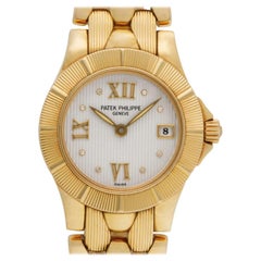 Patek Philippe Neptune 4881/1 18 Karat Yellow Gold Champagne Dial Quartz Watch