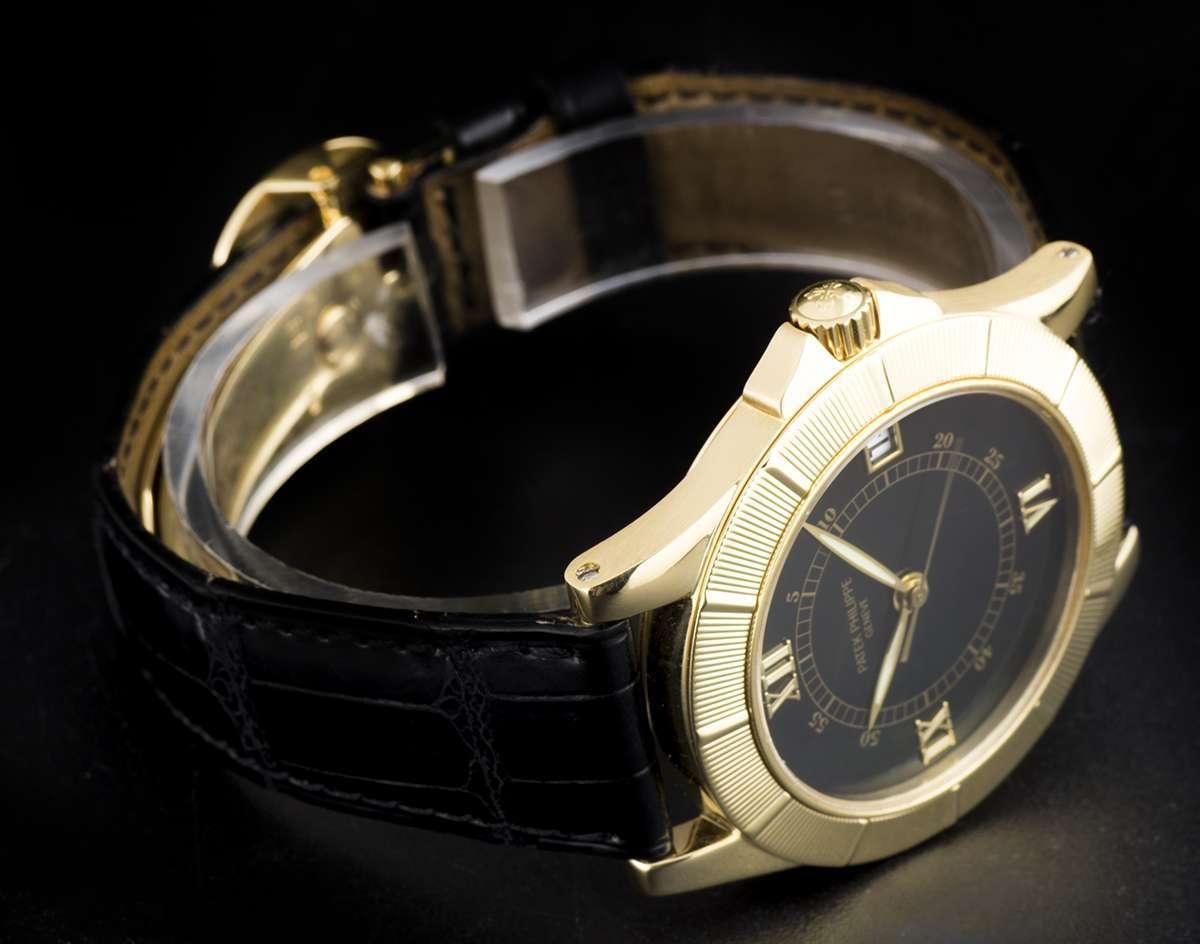 Patek Philippe Neptune Gold Black Dial 5081J-001 Automatic Wristwatch 1