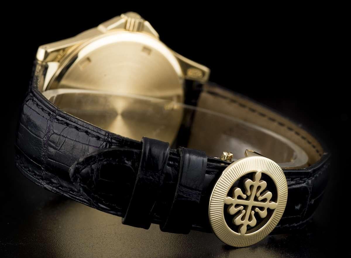 Patek Philippe Neptune Gold Black Dial 5081J-001 Automatic Wristwatch 2