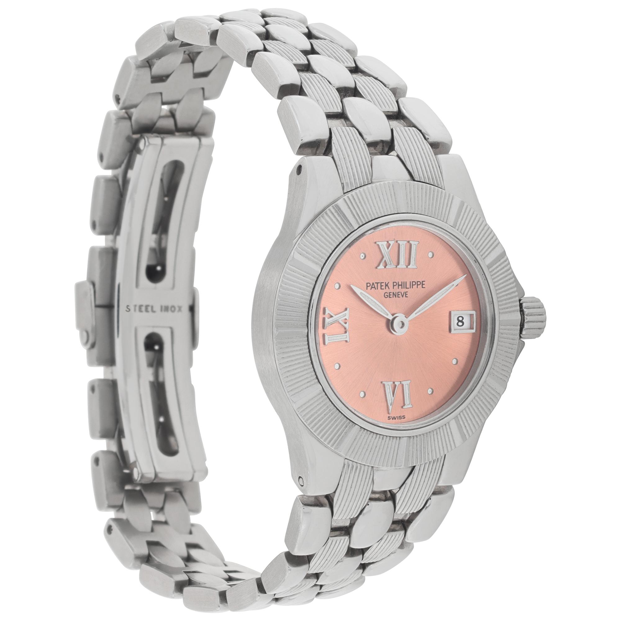 Patek Philippe Neptune stainless steel Quartz Wristwatch Ref 4880-1 In Excellent Condition For Sale In Surfside, FL