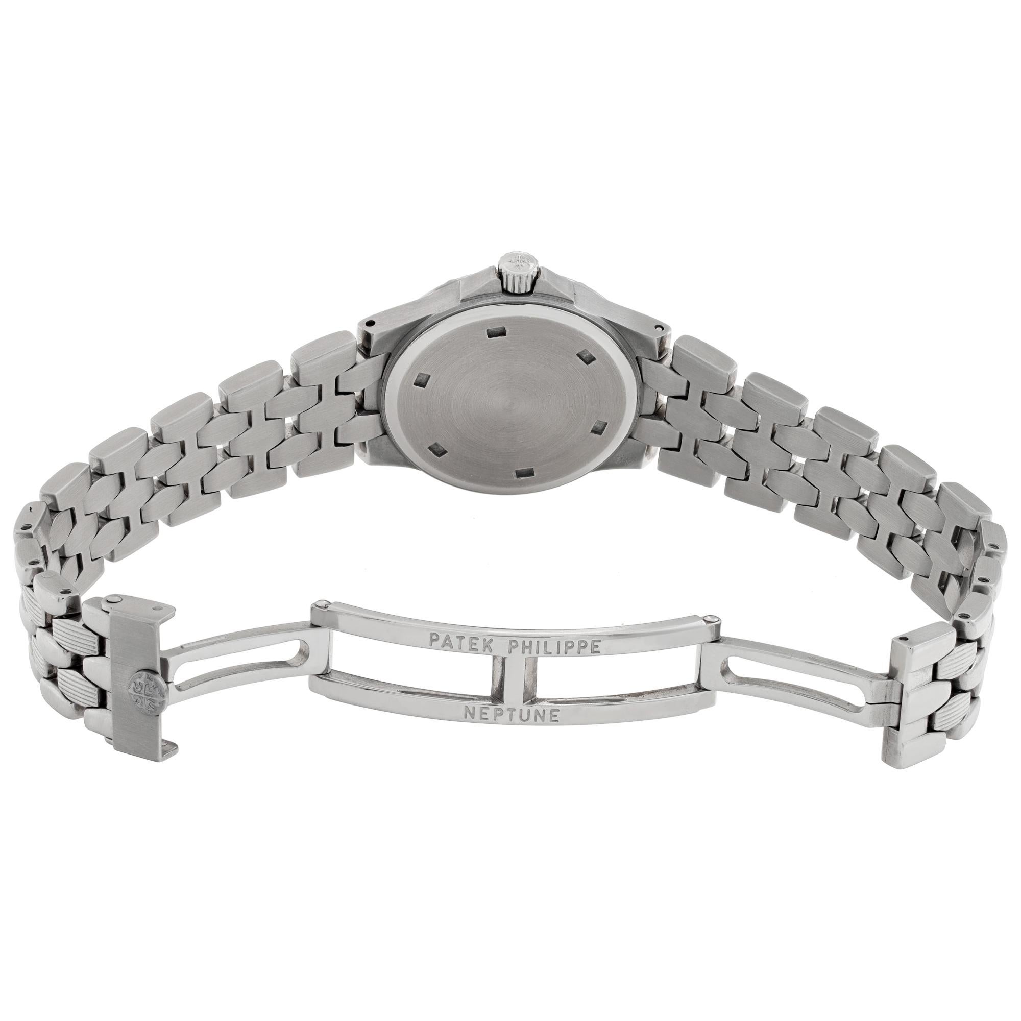 Women's Patek Philippe Neptune stainless steel Quartz Wristwatch Ref 4880-1 For Sale