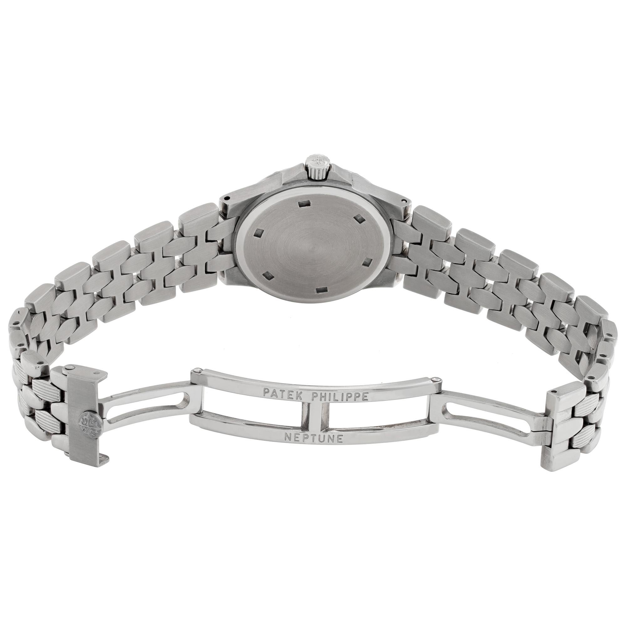 Women's Patek Philippe Neptune stainless steel Quartz Wristwatch Ref 4880-1