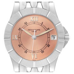 Patek Philippe Neptune Acciaio Quadrante Salmone Orologio Uomo 5080