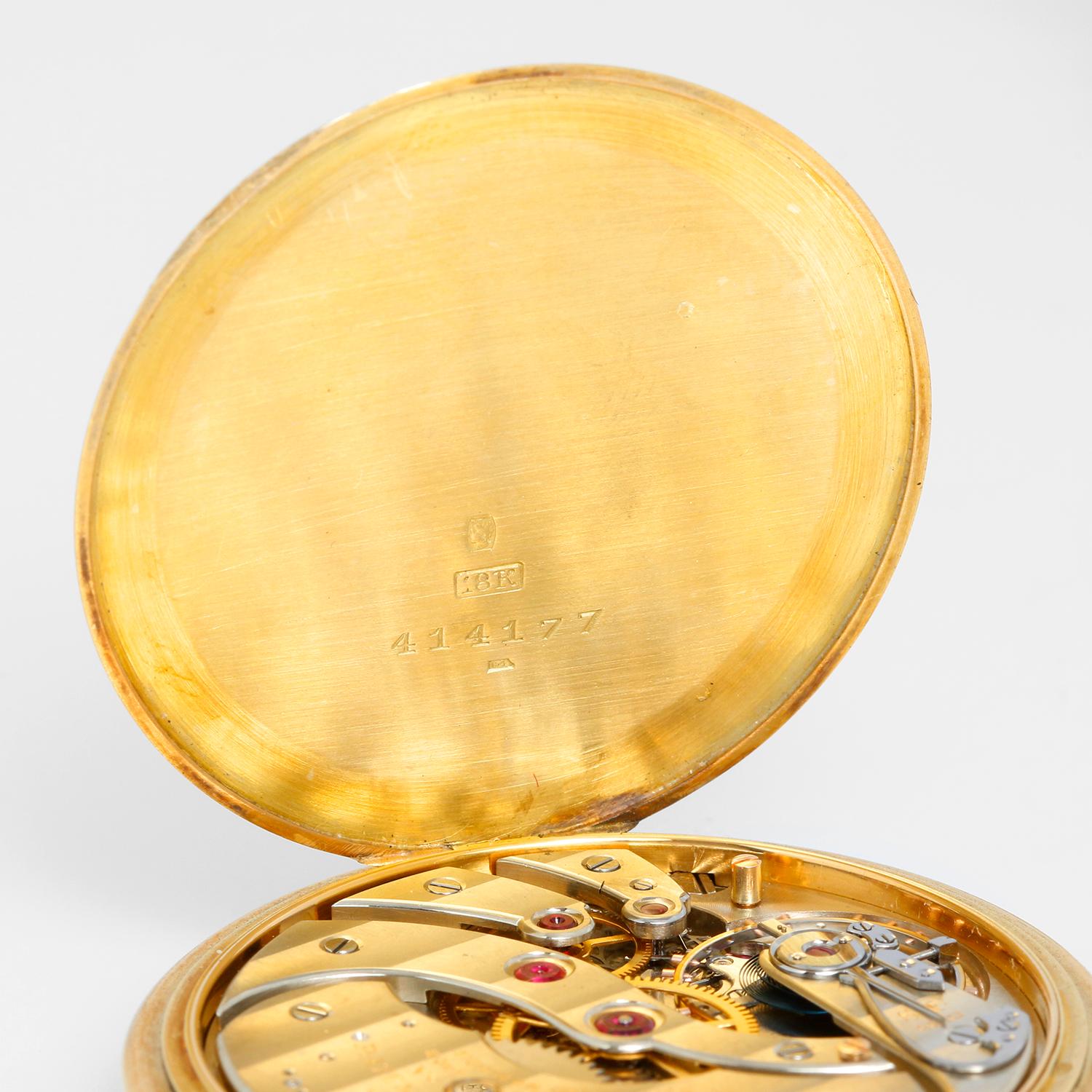 Patek Philippe Open Face 18K  Yellow Gold Pocket Watch 1