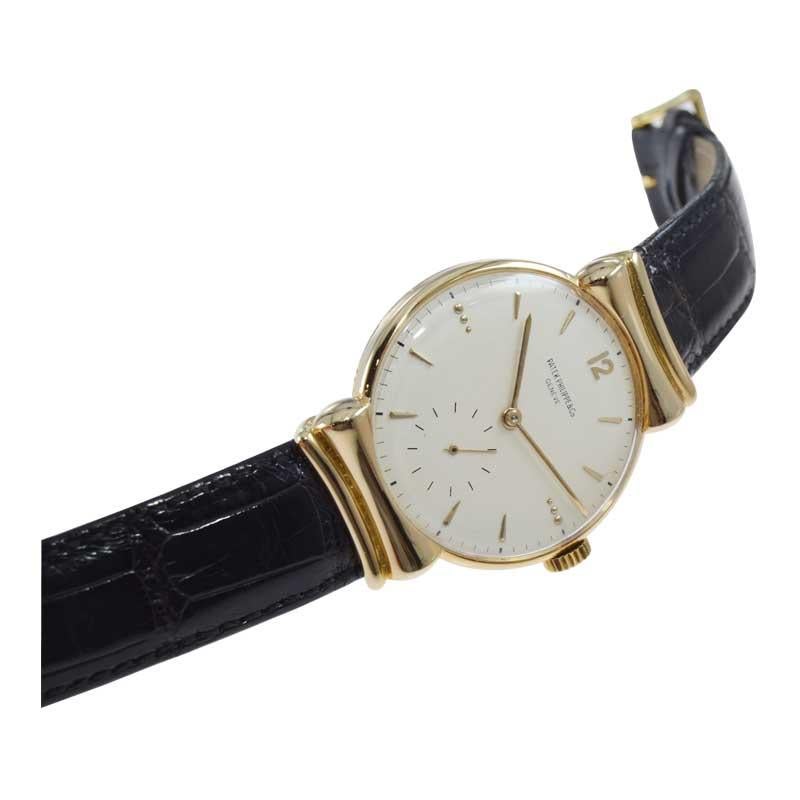 Patek Philippe Oversized Wristwatch with Original Dial from 1948 6